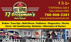 TJ Crossman's Auto Repair, Inc.