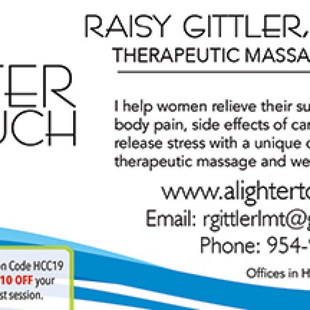 A Lighter Touch Therapeutic Massage